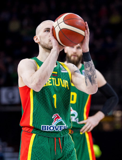 A professional basketball player from the Lithuanian national team