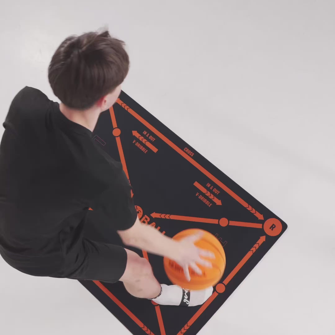 A video showcasing the SilentBall training mat, demonstrating its features, material, and how it is used for basketball drills