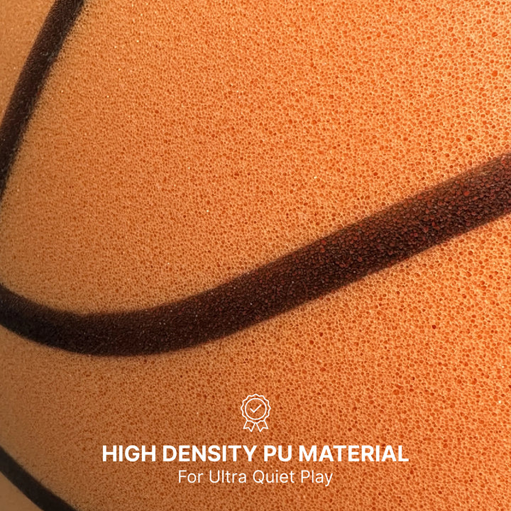 A close-up shot of the SilentBall material, highlighting its texture, composition, and the unique design that contributes to its silent bounce